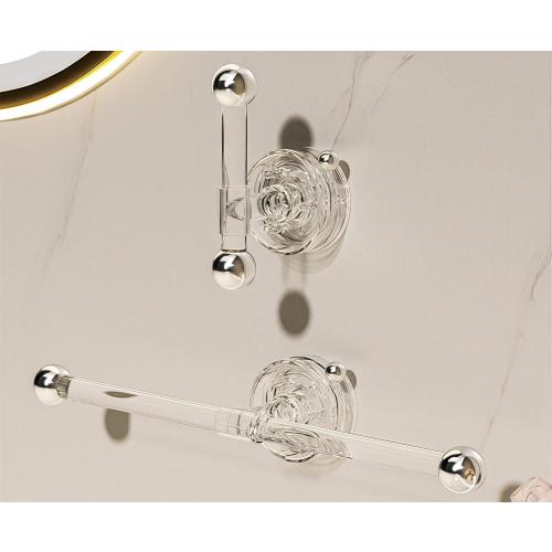 Set of Transparent Suction Cup Washcloth Bar & Suction Cup Hanger Hook Removable Reusable Suction Cup Rack for Shower Bathroom Kitchen (Transparent)