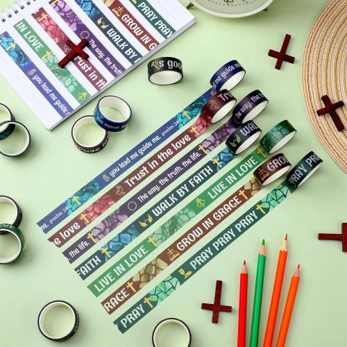 24 Rolls Back to School Christian Bible Verse Washi Tape