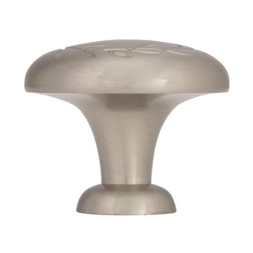 5pk Nature's Splendor 1-5/16 in. (33mm) Traditional Satin Nickel Round Cabinet Knob