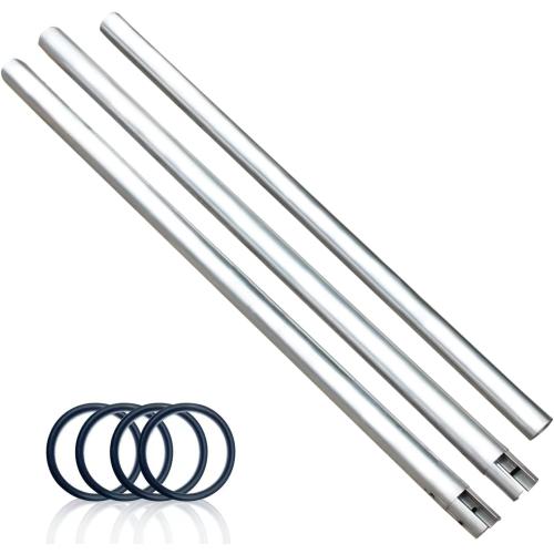 118/3m Stainless Metal Tube Crossbar for Studio Backdrop Wall Mount System - Holder Pole