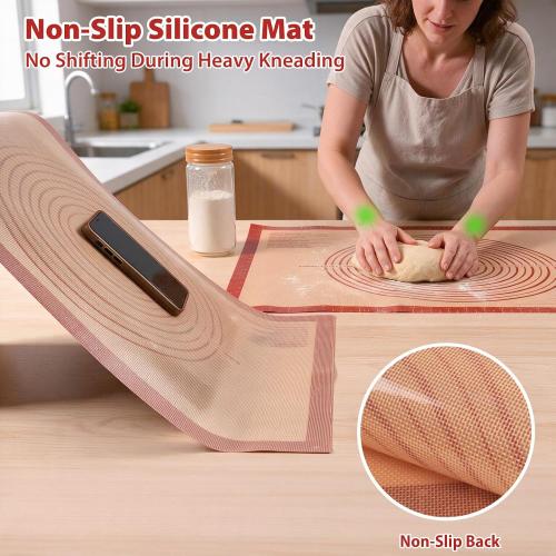Non-slip Silicone Pastry Mat Extra Large Measurements 36''x 24'' Baking Mat