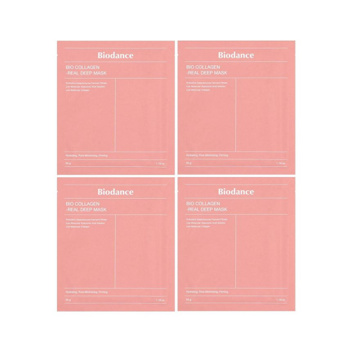 Biodance Bio Collagen-Real Deep Beauty Mask  4 Sheets  -  1.19 oz (34 g) Each - 4 Count
