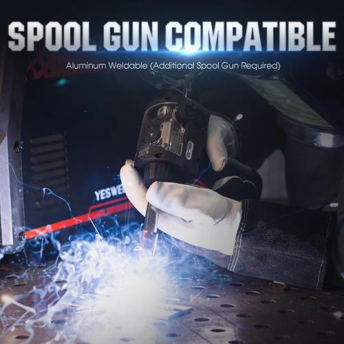 YESWELDER Firstess SP200 MIG Welder, MIG/Pulsed MIG/Flux Core/Spot Welding/Lift TIG/Stick/Spool Gun Compatible | clear LCD screen, 110V/220V dual voltage, aluminum weldable easy setup, auto repair, DIY jobs, metalworking‼️missing pieces‼️