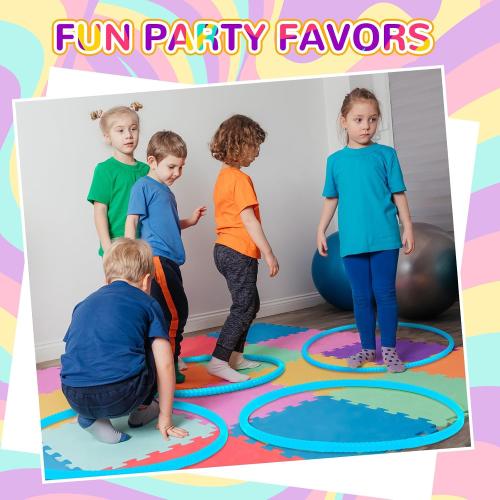Shappy 6 Pcs Exercise Hoop Set Detachable Adjustable