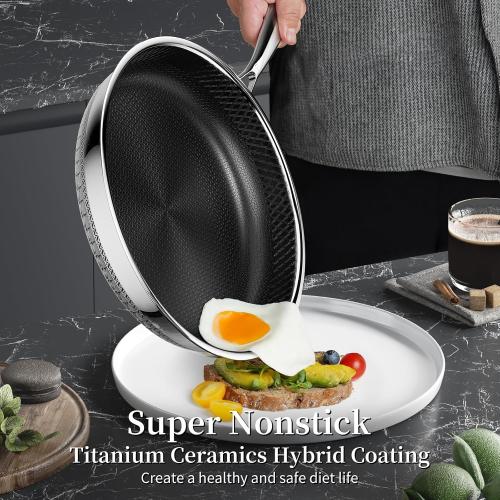 Innerwell   Nonstick Frying Pan with Lid, Induction & Oven Safe MISSING PART ‼️