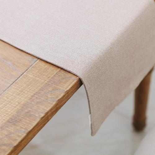 Soft Caddice Faux Linen 2 Piece Fabric in 1 Table Runner, eco-Friendly Fabric Handcrafted Runner, Natural Linen 12 x 36 Inch
