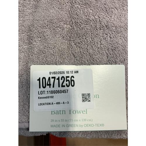 Haven Turkish Cotton Bath Towel in Lilac Marble