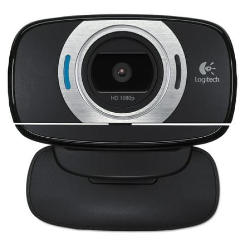 Logitech HD Laptop Webcam C615 with Fold-and-Go Design, 360-Degree Swivel, 1080p Camera