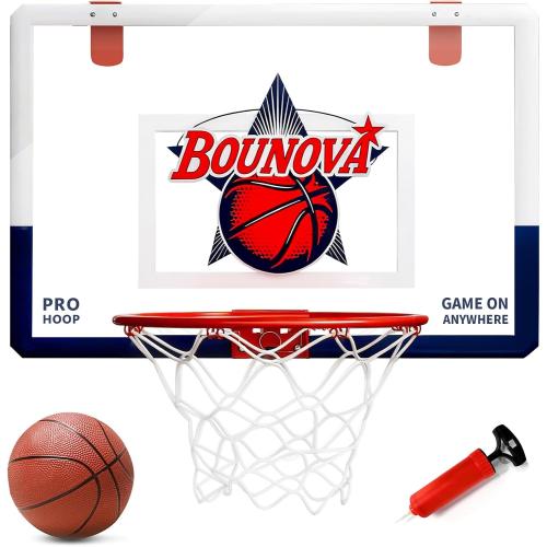 Bounova Indoor Over the Door Basketball Hoop Large 20 x 13 Backboard