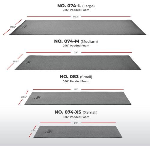 Sunny Health & Fitness Equipment Mat – Multiple Size Options – Non-Slip Floor Protection Pad for Treadmill, Bike, Elliptical, Yoga or Standing Desk and other Exercise Equipment