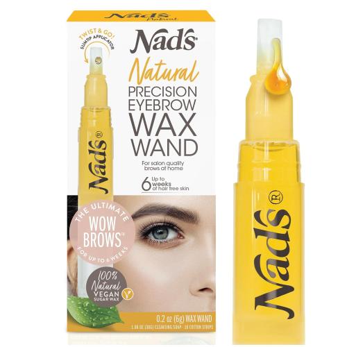 Nad's Eyebrow Shaper Wax Kit - Natural All Skin Types - Eyebrow Facial Hair Removal For Women
