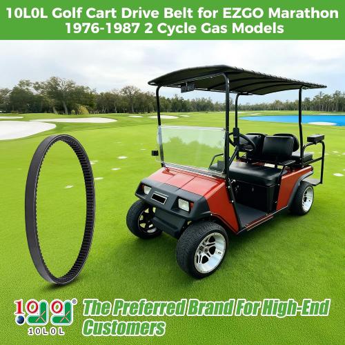 10L0L Golf Cart 14153G1 Drive Belt for EZGO 1976-1987 Marathon 2 Cycle Gas Models with 2PG Engine,OEM# 14153-G1