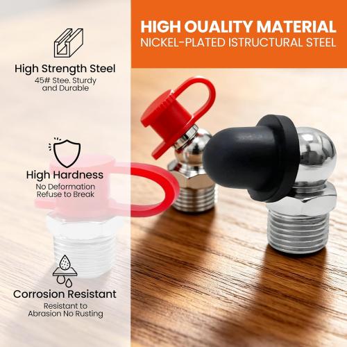 Grease Fittings Assortment 130PCS SAE & Metric Zerk Grease Fittings