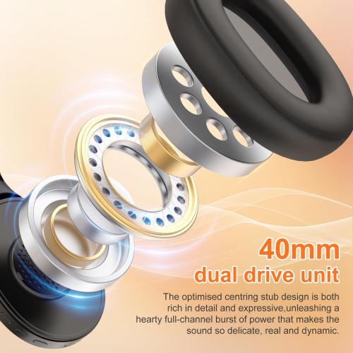 F2 FM Radio Headphones Wireless Bluetooth 5.2 Rechargeable