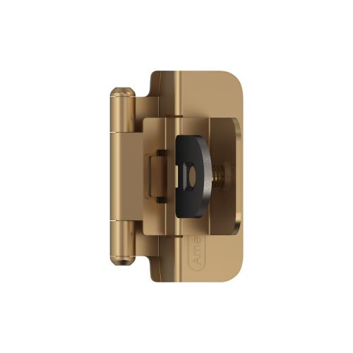 Amerock 105-Degree Inset Surface Self-closing Champagne Bronze Cabinet Hinge, 1 Pair (2-Pieces)
