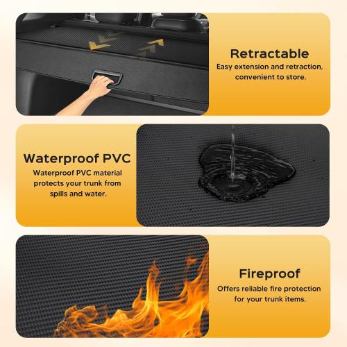 Powerty Cargo Cover for Mazda CX5 CX-5 2017-2024 2025 Trunk Cover
