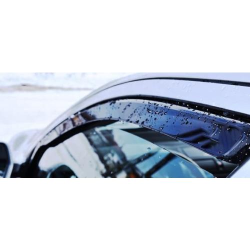 Car Wind Deflectors for Audi A6 Avant (C8) 2018-2023,Side Shatterproof Sun Visor Exterior Door Frame Rain Guards Fitting