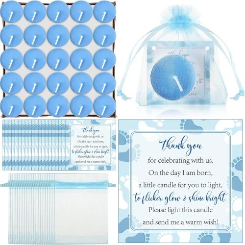 Geosar 50 Sets Baby Shower Party Favors,Blue