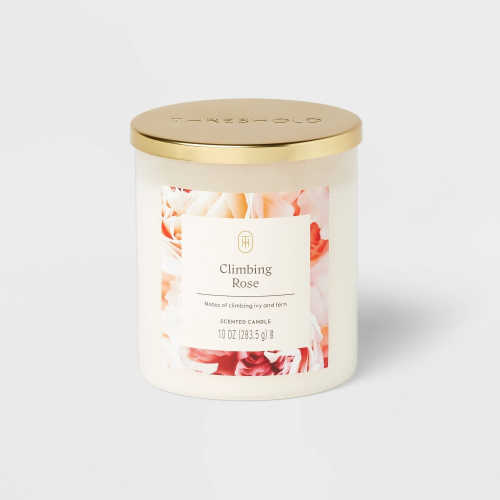 Lidded Glass Jar Candle Climbing Rose 10oz - Threshold™ (6)