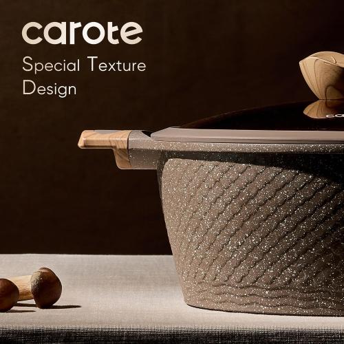 CAROTE 26pcs Pots and Pans Set, Nonstick Cookware Sets | Induction Kitchen Cooking Set, Special Texture Design, Ultra Durable, Easy Food Release, Even Heating, with Frying Pans Set