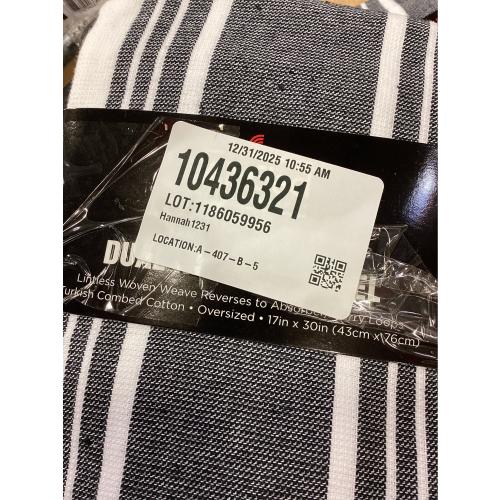 All-Clad Striped Dual Kitchen Towel in Black 2 pack