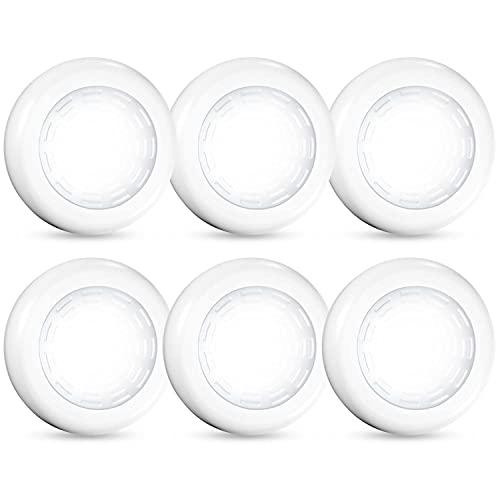 Tap Light Push Lights, 6 Pack Self-Adhesive Puck Light Battery Powered