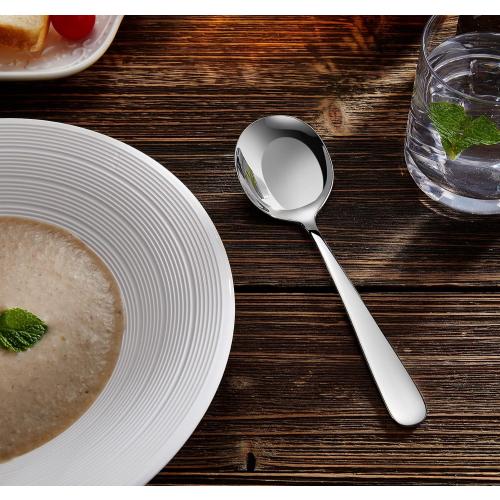 Premium Louise  7-Inch 18/10 Stainless Steel Soup spoon