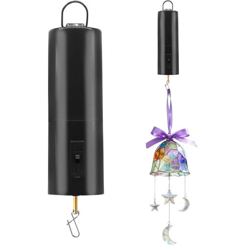 1 Pack Wind Spinner Motor, Black | Hanging Display, Rotating Motor, Battery Operated, Rotatable Hook