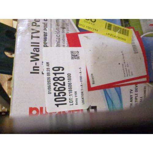 Legrand On-Q 4-27/64-in x 10-in PVC White Flat Screen Tv Kit