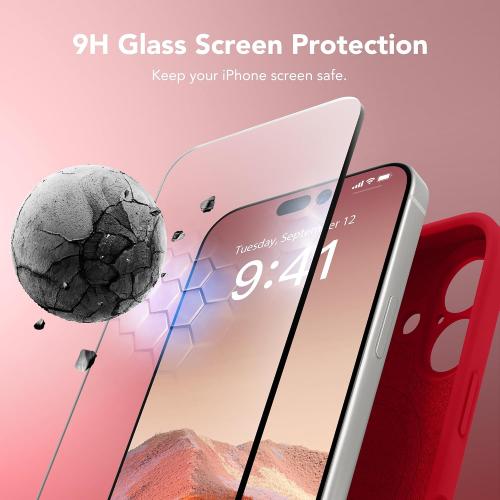 Magnetic for iPhone 17 Case Silicone Deep Red
