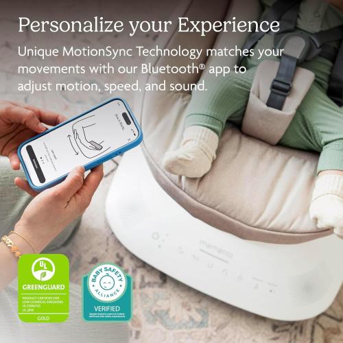 UPPAbaby Mamaroo Smart Swing with MotionSync & Newborn Insert - Charlie