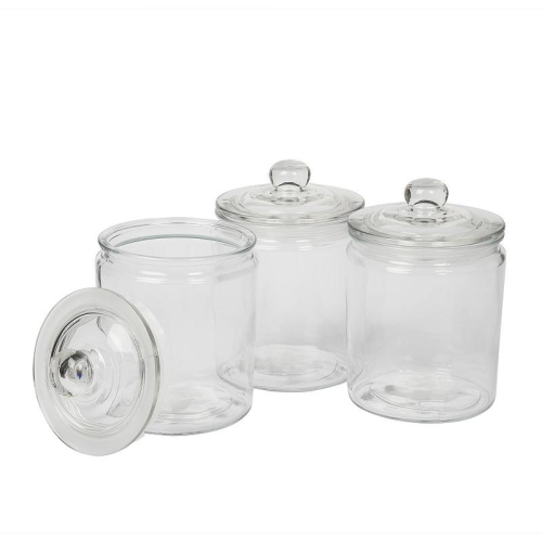 Mason Craft & More Glass Airtight Food Storage Canister Set of 3