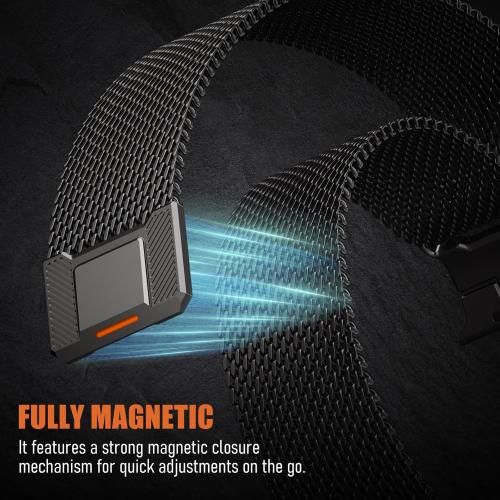 BXUXOHS Milanese Loop for Apple Watch Band 42mm 41mm 40mm 38mm iWatch Men