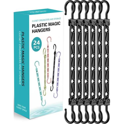 Space Saving Hangers for 144 Clothes, Reinforced Collapsible Hangers