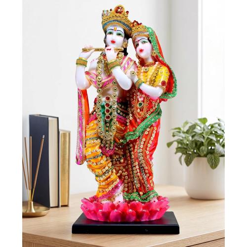eSplanade Resin Radha Krishna on Sofa Murti Idol Statue Sculpture