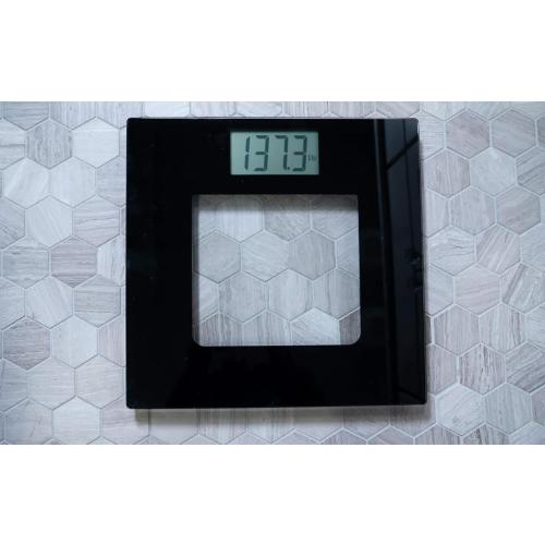 Talking Digital Scale Extra Wide Glass - Accurate Visual & Voice Display Scale for Body Weight - 395 Pounds Max - Wide Width Tamper Glass - Large LCD Display - Tap Auto On & Off