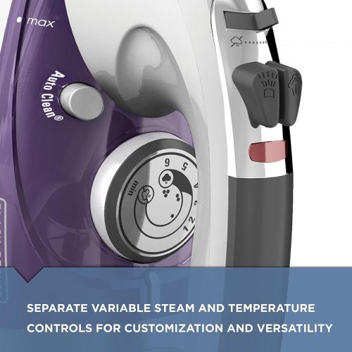 BLACK DECKER Professional Steam Iron with Stainless Soleplate