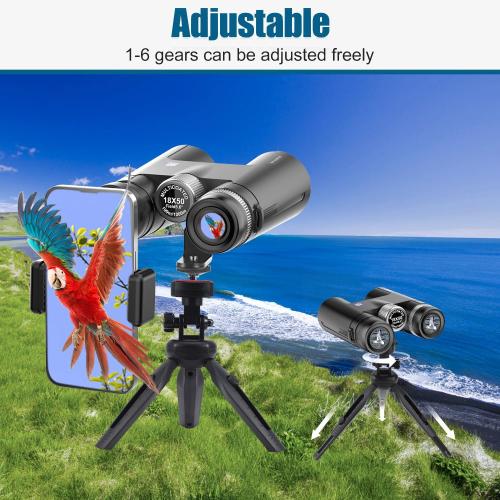 18x50 HD Binoculars,BAK4 Prism Waterproof Binoculars with Clear Low Light Vision
