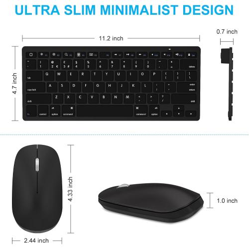 SPARIN Wireless Bluetooth Keyboard and Mouse for iPad (A16) 11th 10th Gen