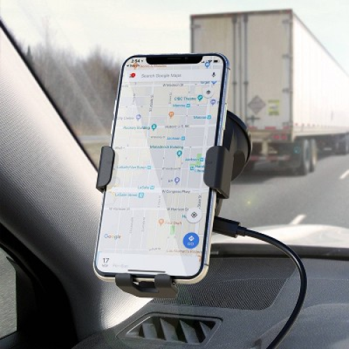 Bracketron Power Up Wireless Charging Gravity Dash/Window & Vent Mount - Black
