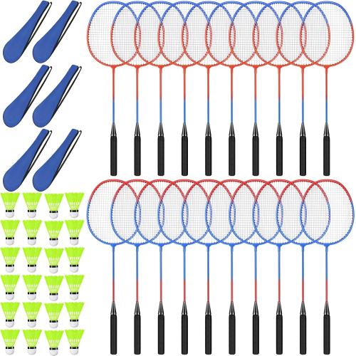Badminton Rackets shuttlecocks and Carrying Bags, Sturdy Lightweight Badminton Rackets Racquet for Adults Beginners Indoor Outdoor Backyards