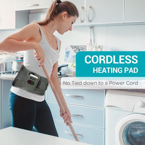 Comfytemp Cordless Heating Pad with Massager for Back FSA Eligible HSA Gift