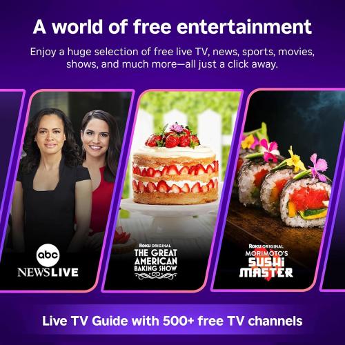 Roku Streaming Stick 4K with Voice Remote - HDR10  & Dolby Vision