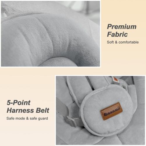 Monamii Baby Swings for Infants, Bluetooth Infant Swing with Music Speaker