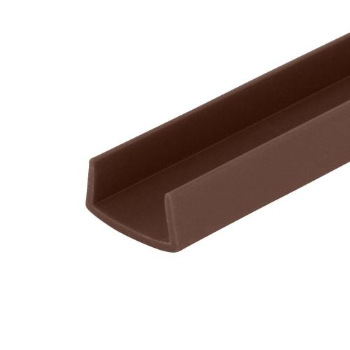 Outwater Plastics Brown 3/4'' Styrene Plastic U-Channel/C-Channel 36 Inch Lengths (Pack of 4)