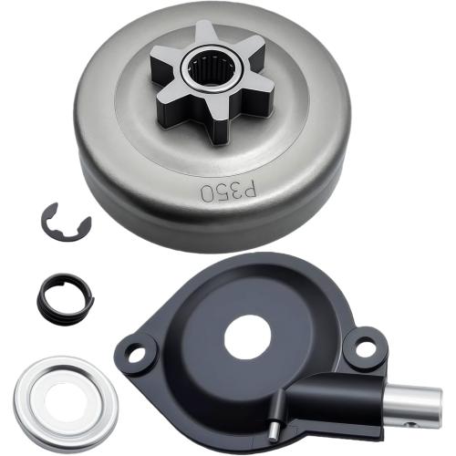 3/8 6T Sprocket Clutch Drum Kit Fit for Poulan Pro P3314 P3416 P3816 PP4218A P3516PR PP3516AVX P4018WT PP4218AVX 4218AVX, Chainsaw Maintenance Replace 501628301 530057905