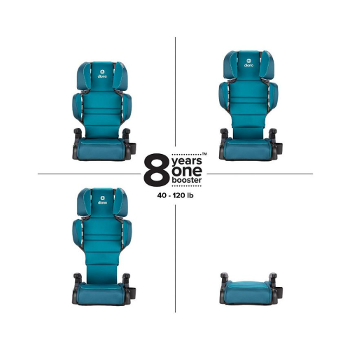Diono Toddler Connect3 R 2-in-1 High-Back Booster - Blue - ONE SIZE