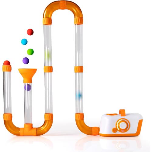 Fat Brain Toys The Original Air Toobz, Air-Powered STEM Building Toys for Kids & Teens, Kids Building Toys, STEM Toys for 3  Year Old