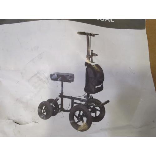 Flybrother All Terrain Knee Scooter for Adults Foldable Knee Scooter for Foot Surgery Recovery with Storage Bag & Cup Holder