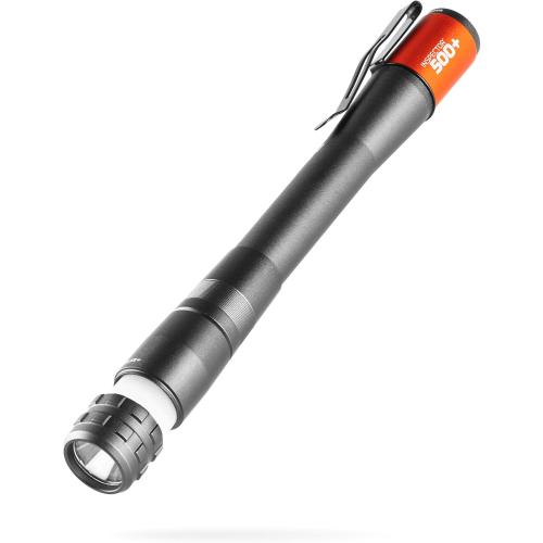 NEBO Inspector 500  Flex Pen Light | 500 Lumens, 8 Light Modes, Rechargeable LED Flashlight & 360 Degree Area Lighting, Magnetic Base, IPX7 Waterproof, Pocket Size for EDC, Includes USB Charging Cable